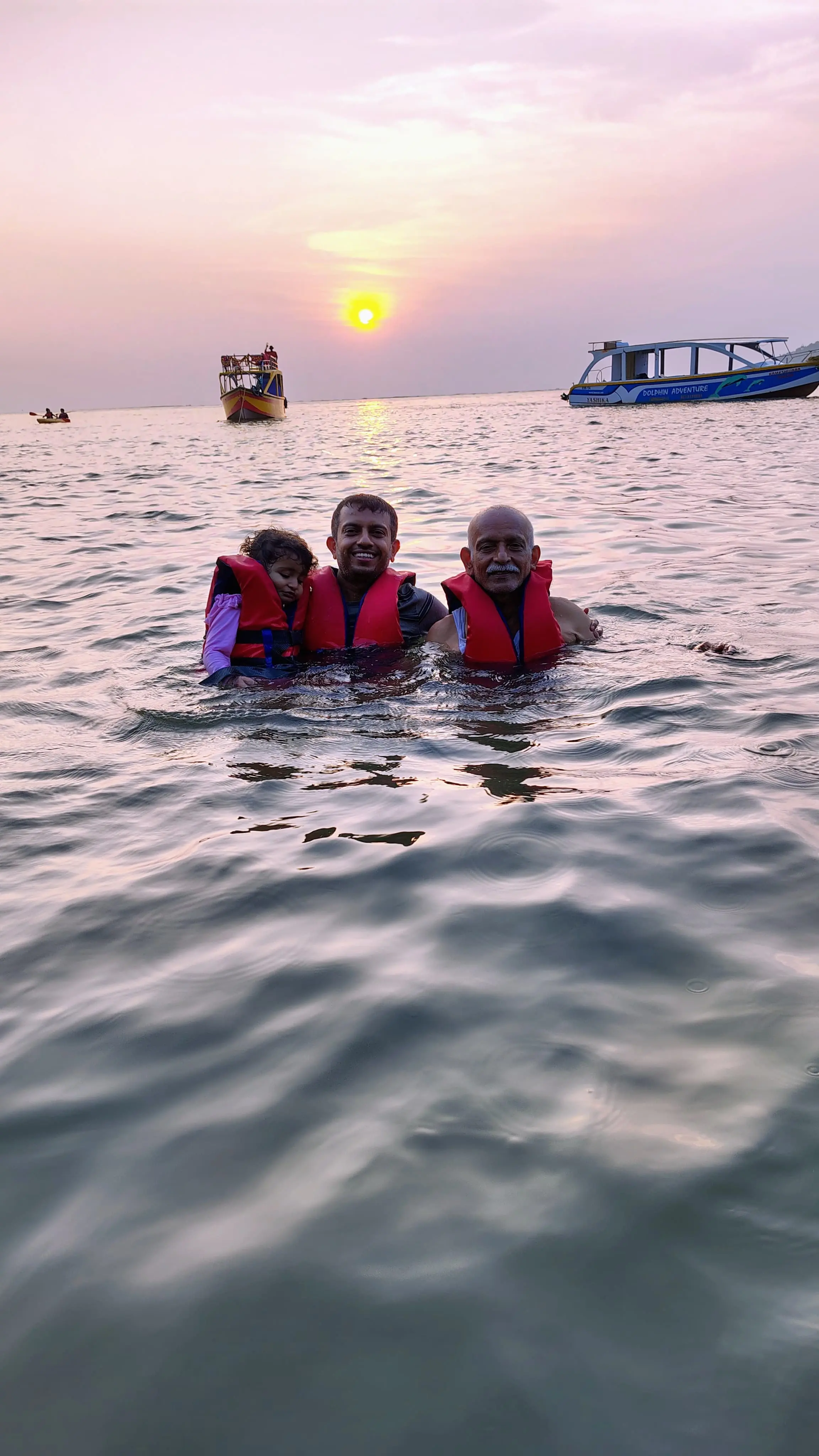 Boat ride near Om Beach Gokarna